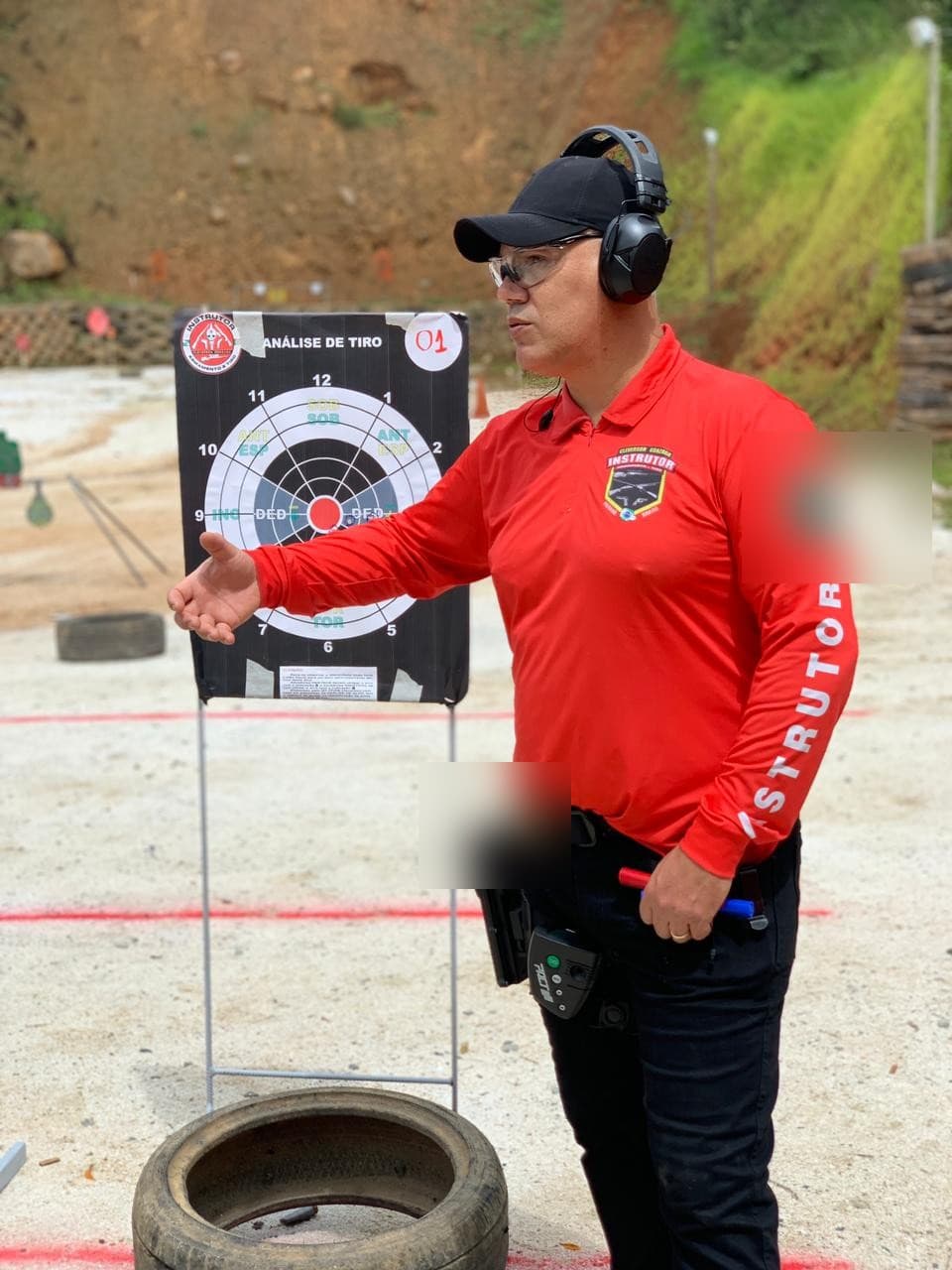 Instrução individual em estande